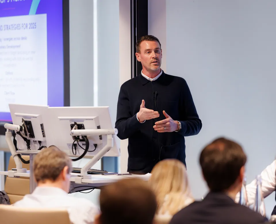 Ben Courtney shares insight with the wider Clarksons group