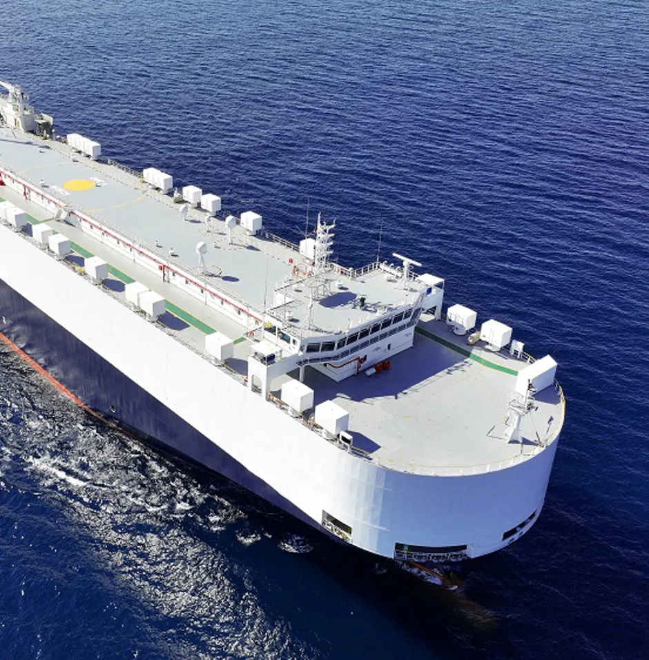 Roro car carrier ship